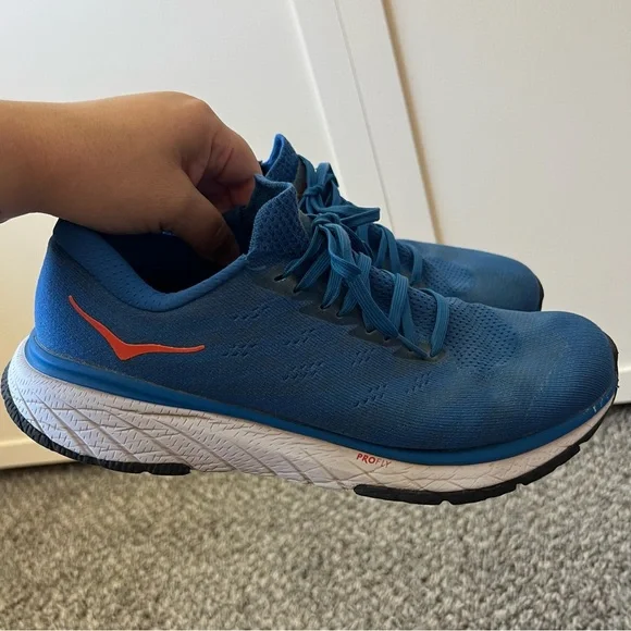 Hoka One One Men’s Cavu 3 Profly Blue Running Lightweight Sneakers Size 9.5‎
